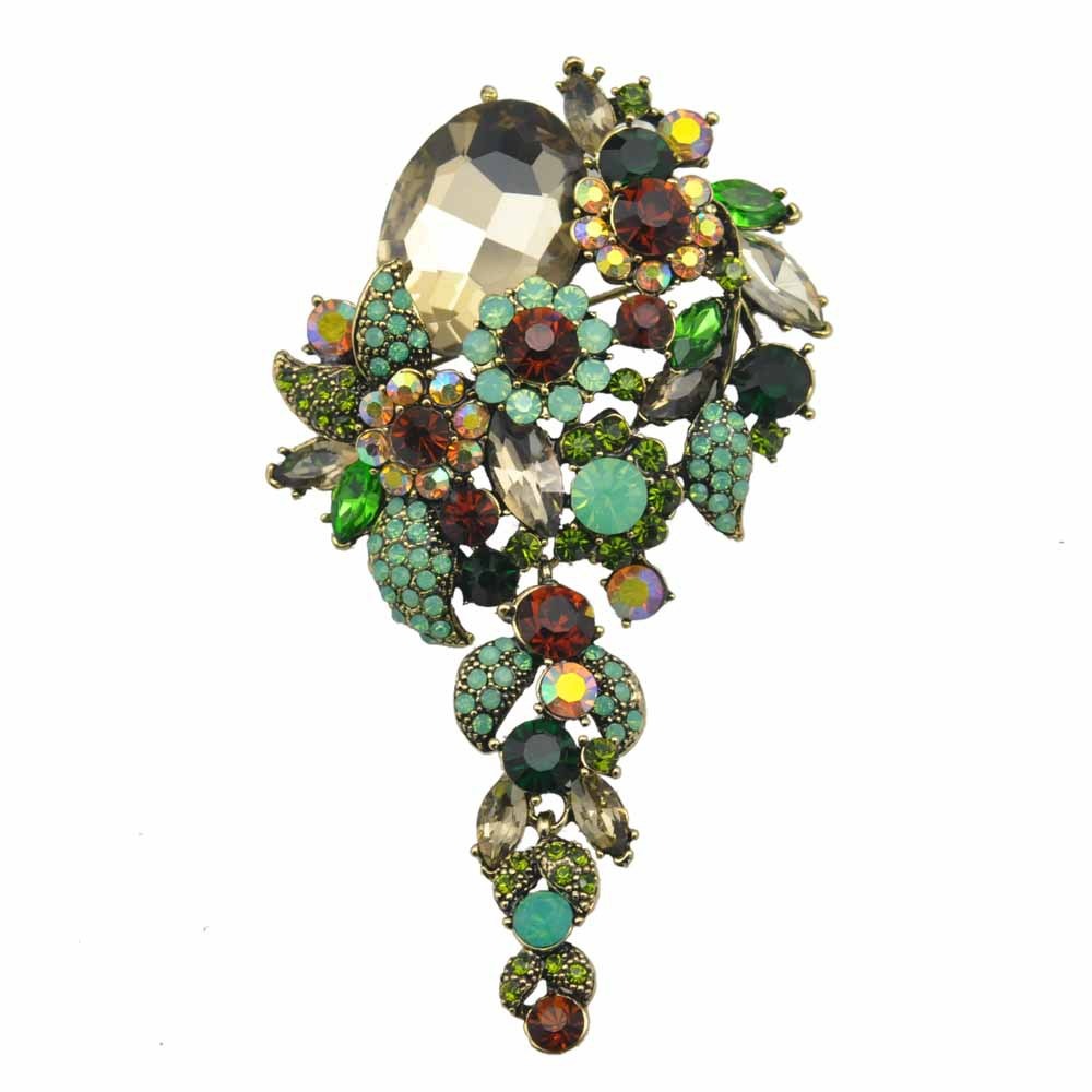 Luxury green rhinestone grape brooch, popular Korean jewelry, coat, corsage, Valentine's Day gift - Premium  from eprolo - Just $11.80! Shop now at Abstrakjsnc 